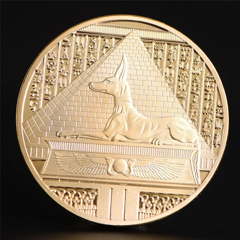 Egyptian Anubis Coin - Perfect Gift for Collectors and History Enthusiasts"