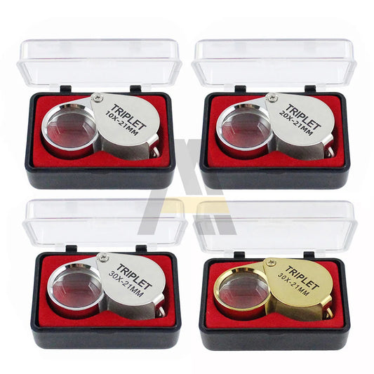 Professional Folding Jewelry, Coins Magnifier - 10X 20X 30X Magnification"