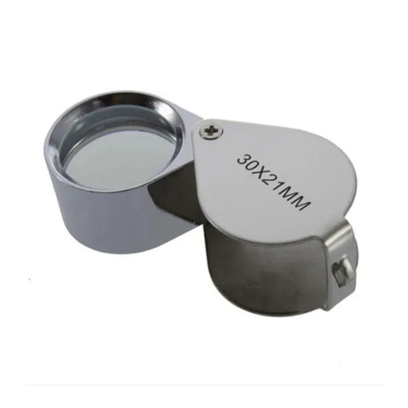 High Clarity 30x21mm Jewelers Loupe - Perfect for Gemstones and Coin Inspection"