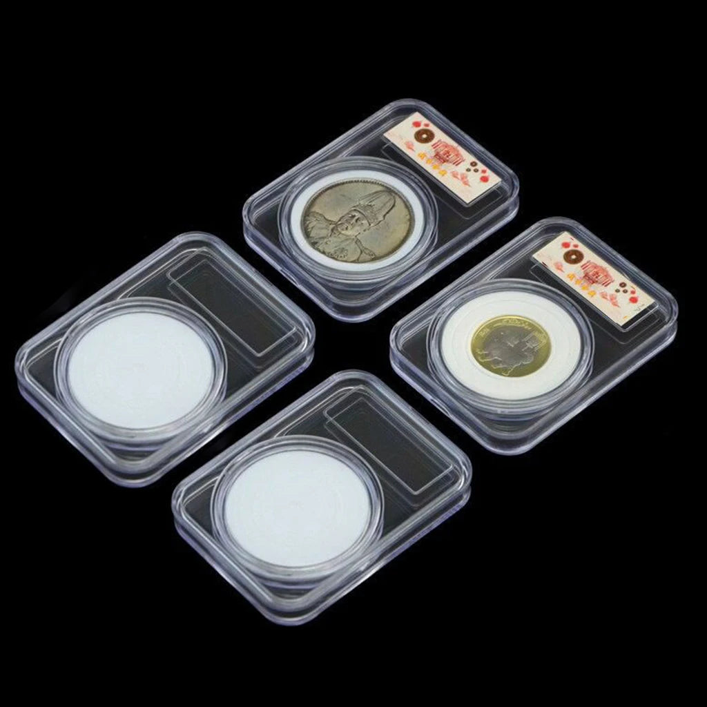 10Pcs Universal Coin Display Slab - Adjustable Storage Box for Coins and Medals