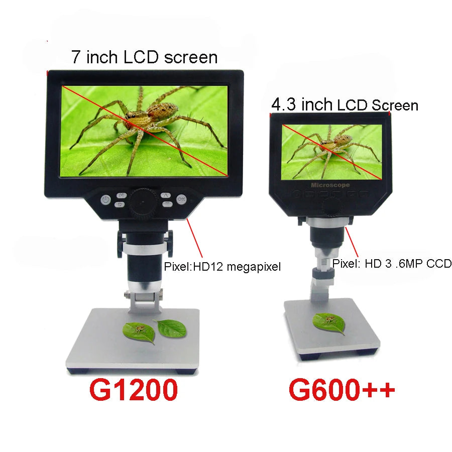 Portable 4.3 Inch HD Digital Microscope: Perfect for Soldering & Magnification"