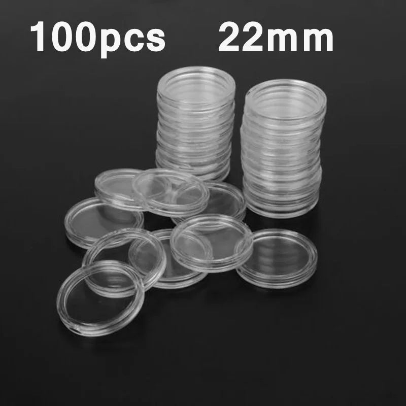 Best Seller: 100pcs Clear Round Coin Capsules for Ultimate Collection Protection"