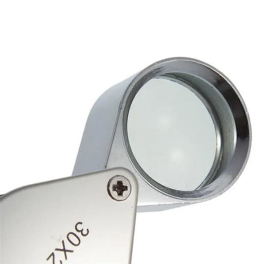 High Clarity 30x21mm Jewelers Loupe - Perfect for Gemstones and Coin Inspection"