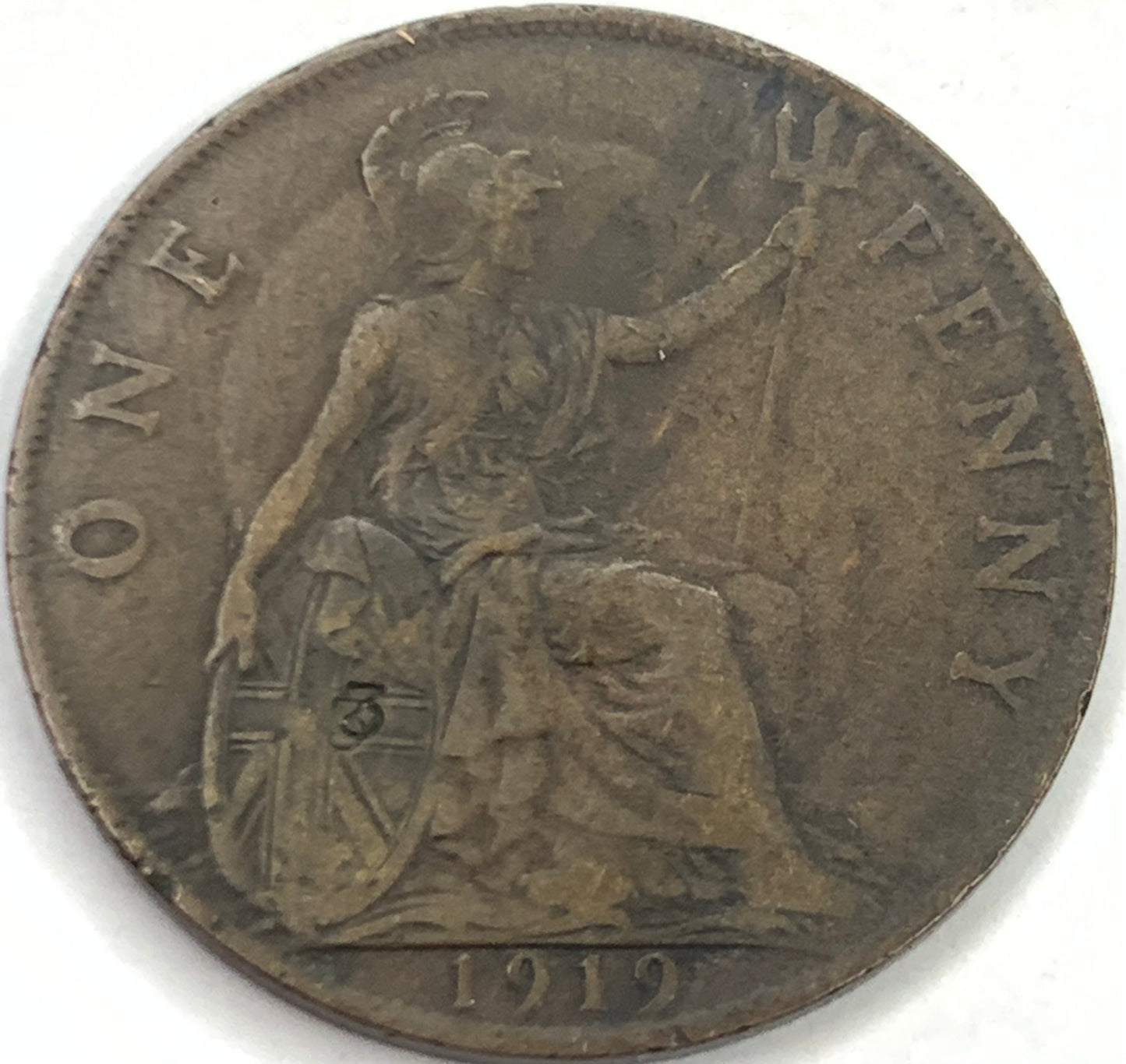 Historic 1911-1926 UK 1 Penny - King George V, Bronze