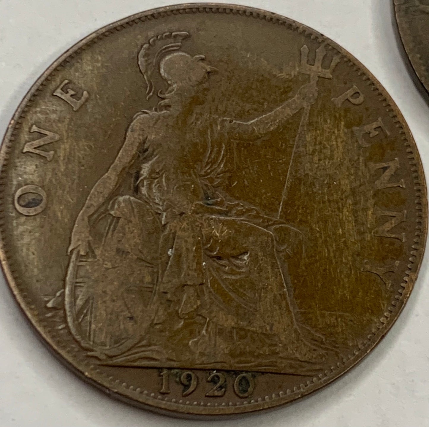 Historic 1911-1926 UK 1 Penny - King George V, Bronze