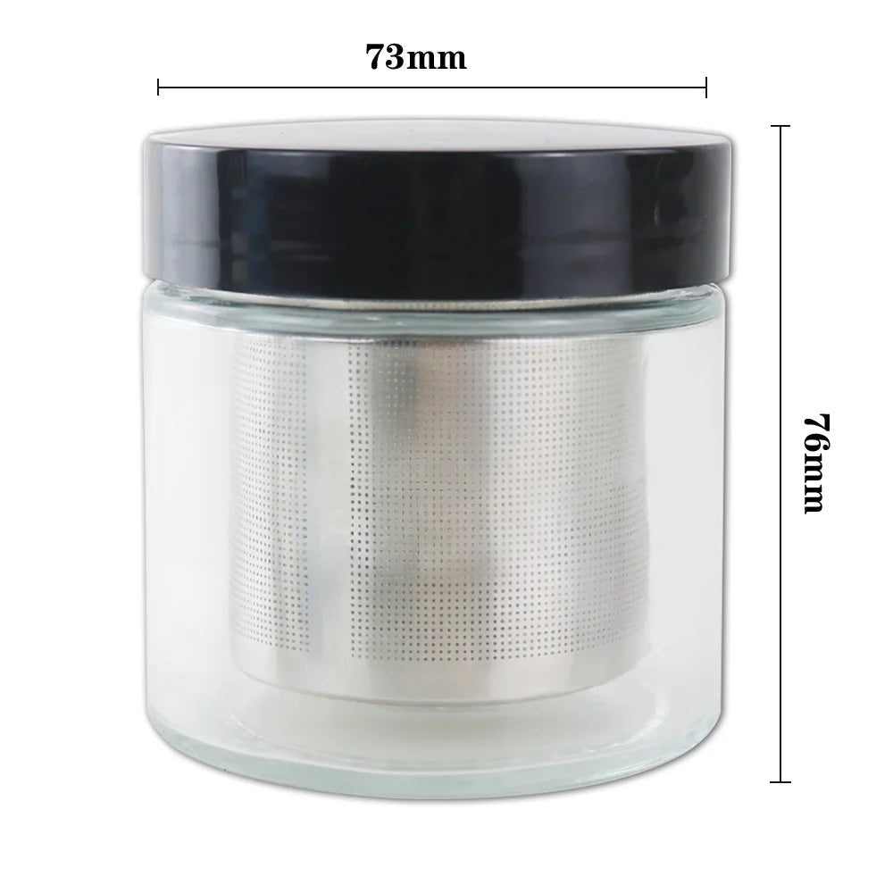 Jewelry Cleaning Jar with Sieve – Ideal for Watch Parts & Gems