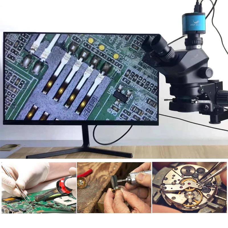 3.5X-200X 55MP 4K Stereo Microscope - Hobbyists & Pros’ Tool