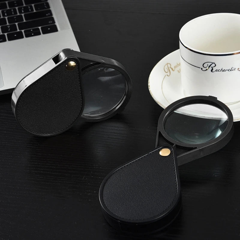 10X Handheld Magnifying Glass - Keychain Loupe for Reading and Jewelry"