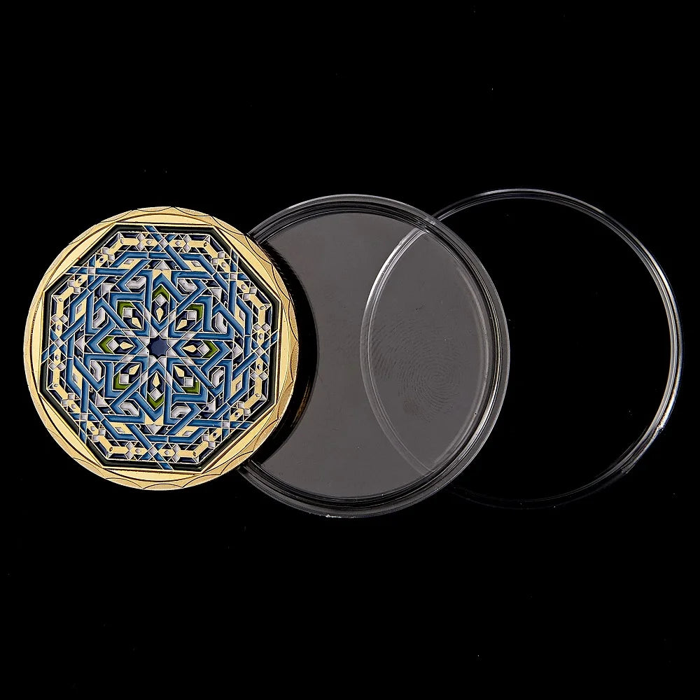 Gold Plated Ramadan Kareem Festival Coin - Octagon Collectible Coin