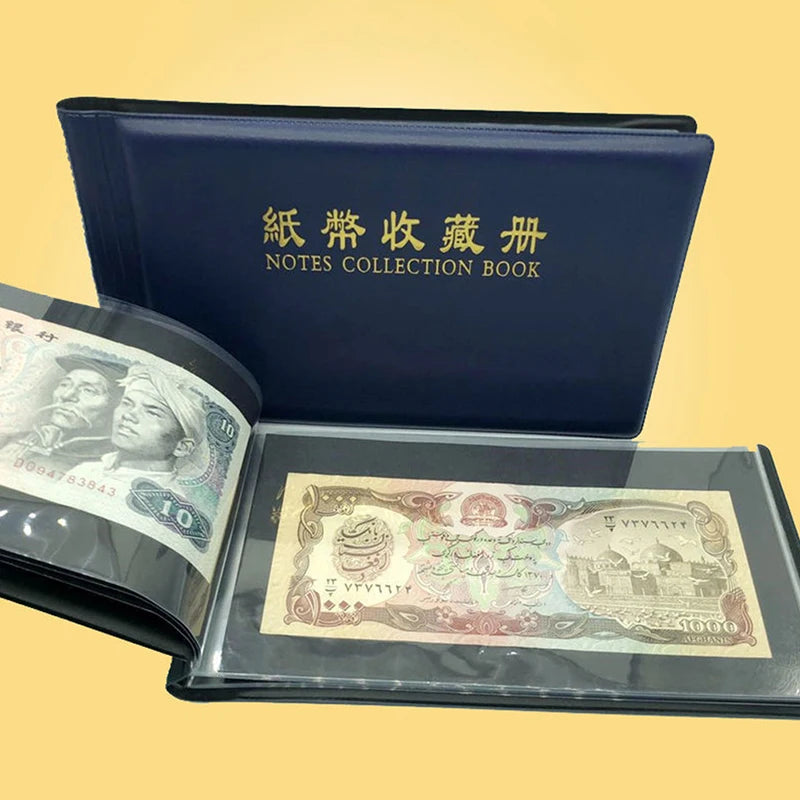 Unique Money Banknote Storage Case - 30 Pages for 60 Paper Money"