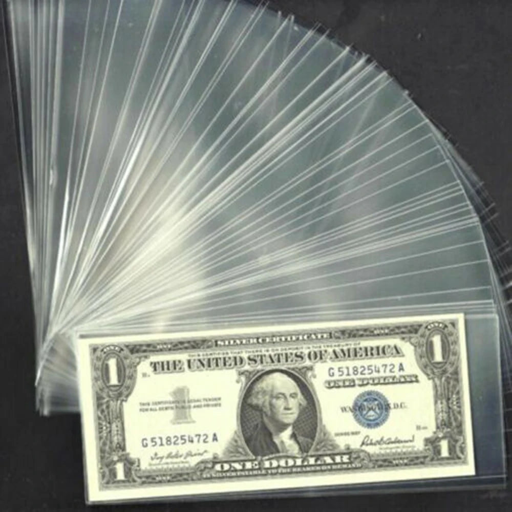 Best Seller: 100-Piece Paper Money Album with Plastic Storage Box - Protect Your Collection"