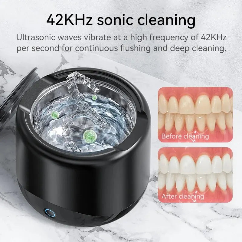 Professional 42-45KHz Ultrasonic Cleaner for Dentures & Jewelry