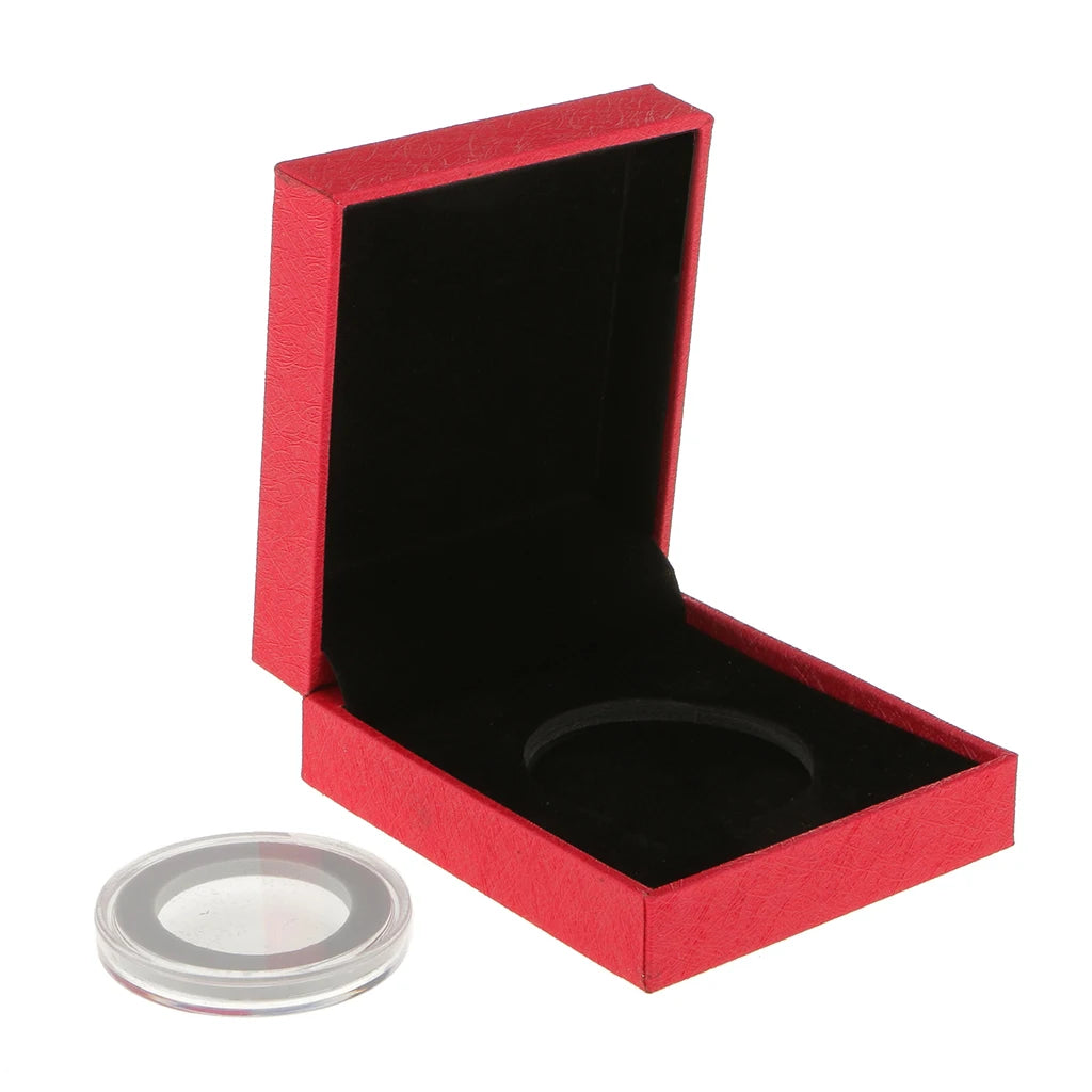Best Seller: Wooden Coin Storage Box - Elegant Display for Commemorative Coins"