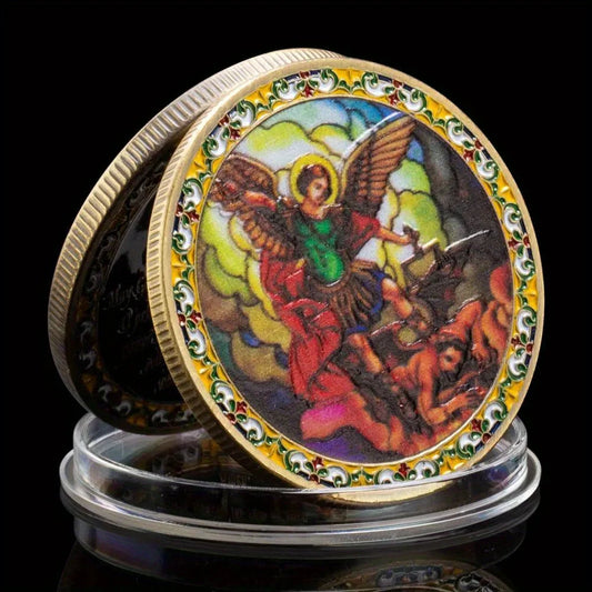 Saint Michael Challenge Coin - Guardian Angel of Police Officers"