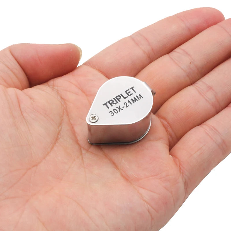 WALLY SKY 30X Pocket Jewelry Magnifier - Compact and Stylish"