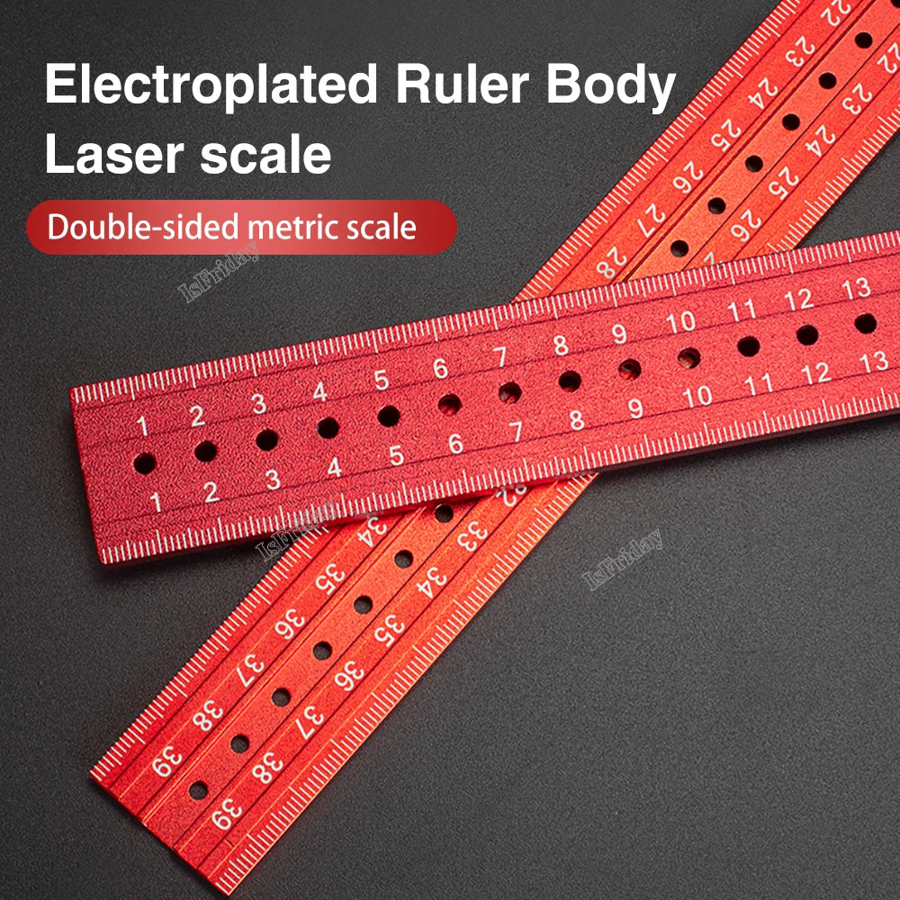 High-Quality Aluminum Alloy Square Angle Ruler for Perfect 45° and 90° Measurements"