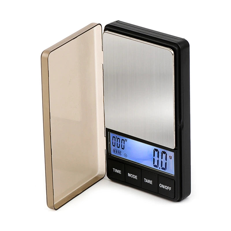 Shanwen 1000g x 0.1g Coin Scale - Barista & Brew Timer with Backlit LCD"