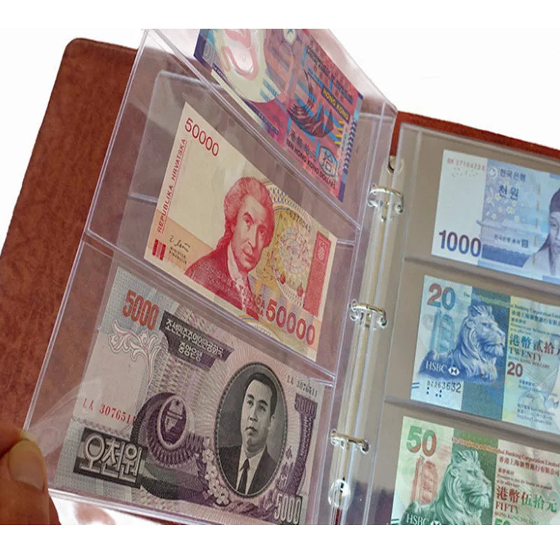 Unique Portable Banknote Album Pages - 10pcs 2/3/4-Slot Protective Sleeves"