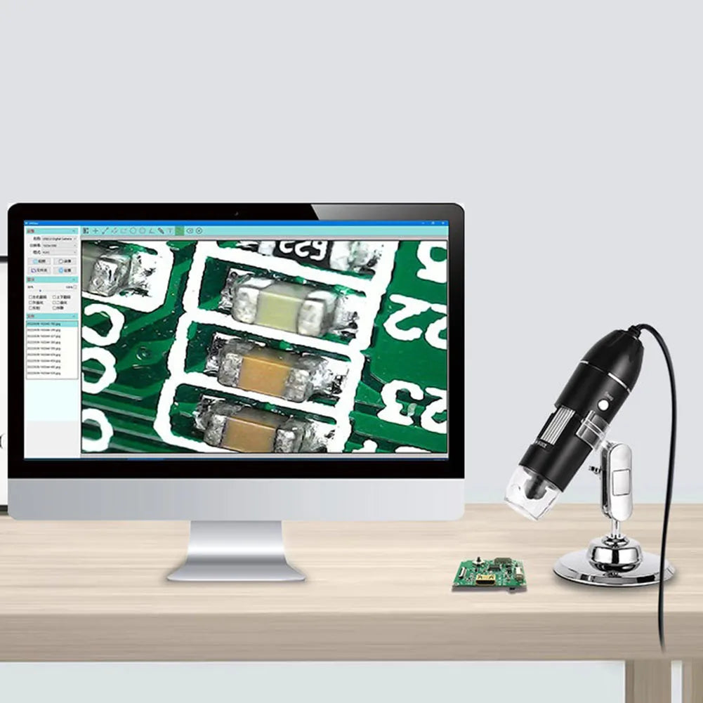 High-Definition 1600X Digital Microscope with LED - Portable & Versatile"