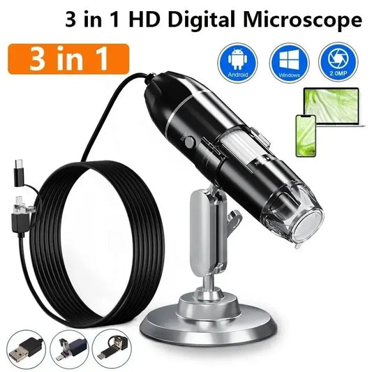 Versatile 1600X Digital Microscope Camera: Perfect for Coin and Banknote Inspection
