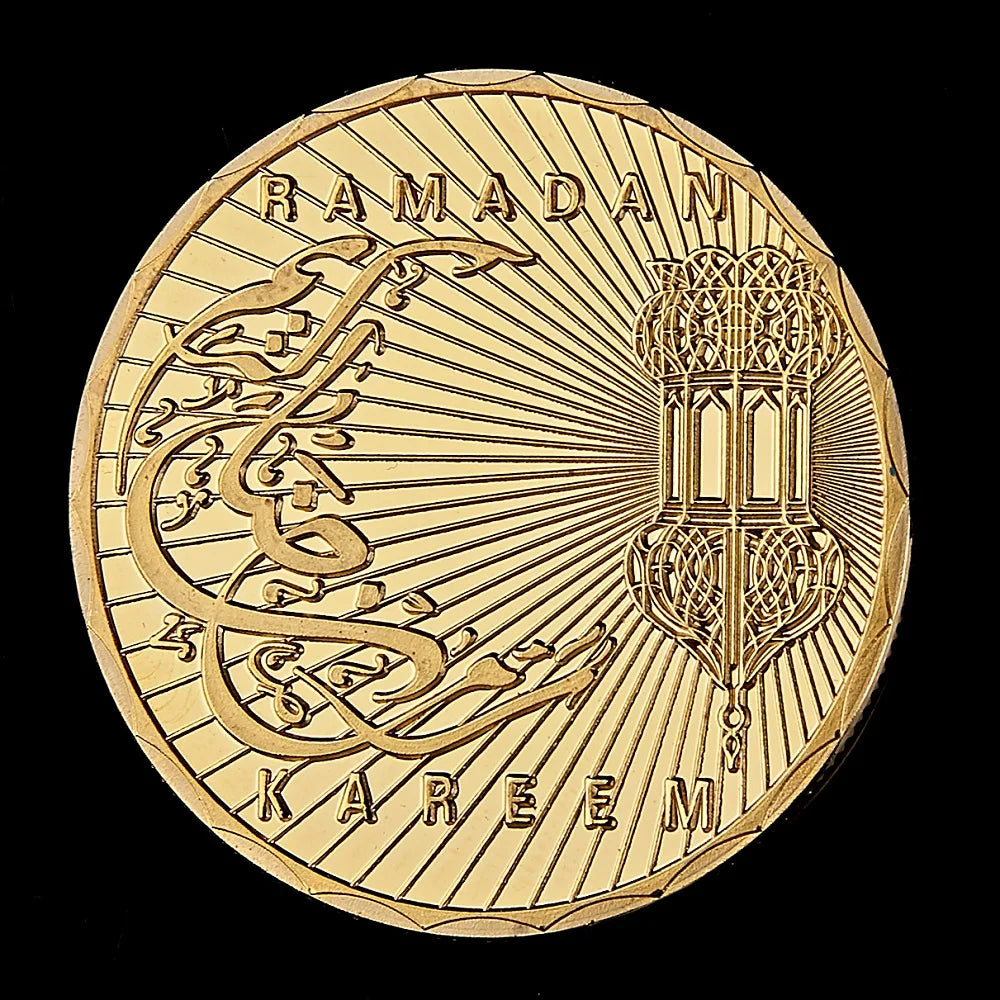 Gold Plated Ramadan Kareem Festival Coin - Octagon Collectible Coin