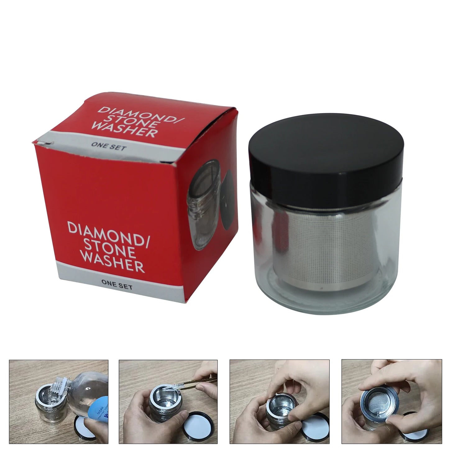 Diamond Washing Cup – Jewelry & Watch Parts Cleaning Jar