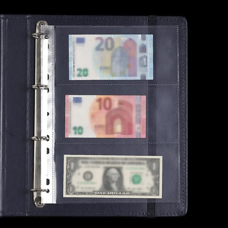 Unique 3-Slot Banknote Holder Sleeves - Perfect for Stamps & Currency"