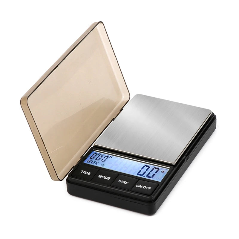 Shanwen 1000g x 0.1g Coin Scale - Barista & Brew Timer with Backlit LCD"