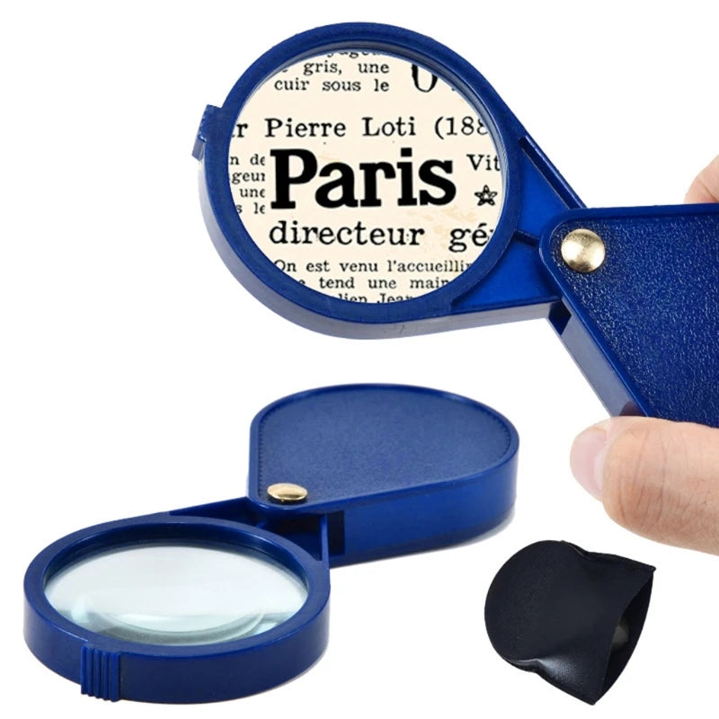 10X Handheld Magnifying Glass - Keychain Loupe for Reading and Jewelry"