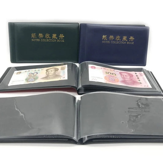 Unique Money Banknote Storage Case - 30 Pages for 60 Paper Money"
