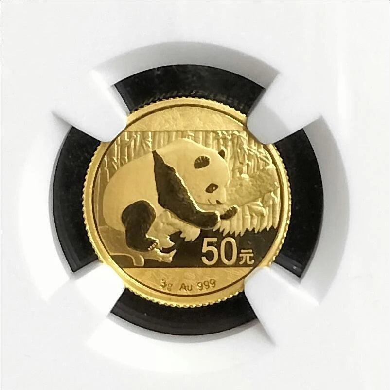 3g Au.999 Gold 2016 Panda Coin - Commemorative 50 Yuan**