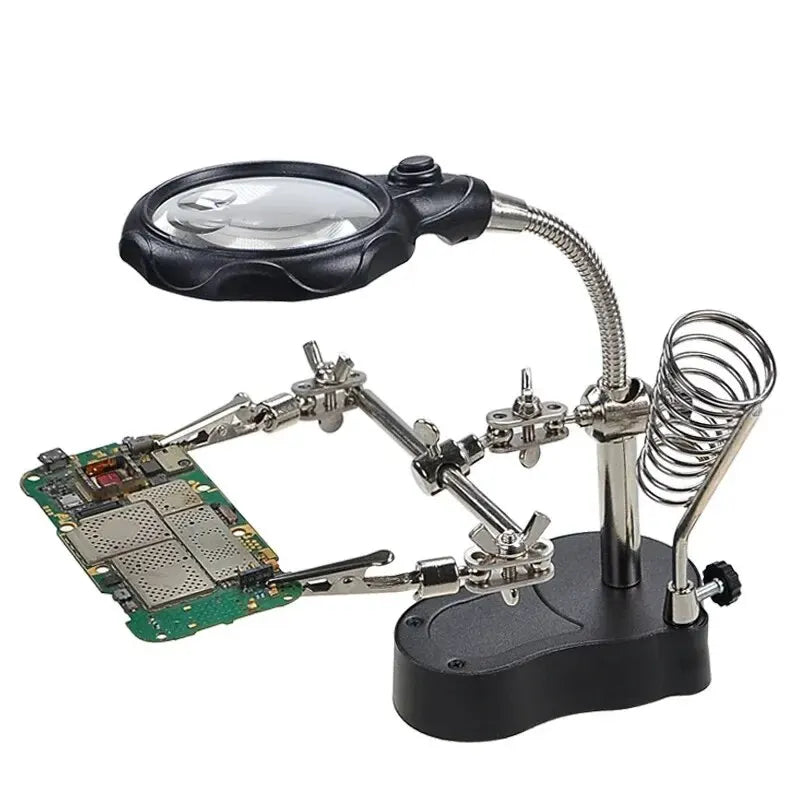 High Magnification Repair Assistance Clamp - Perfect for Mobile & Mainboard Repairs"