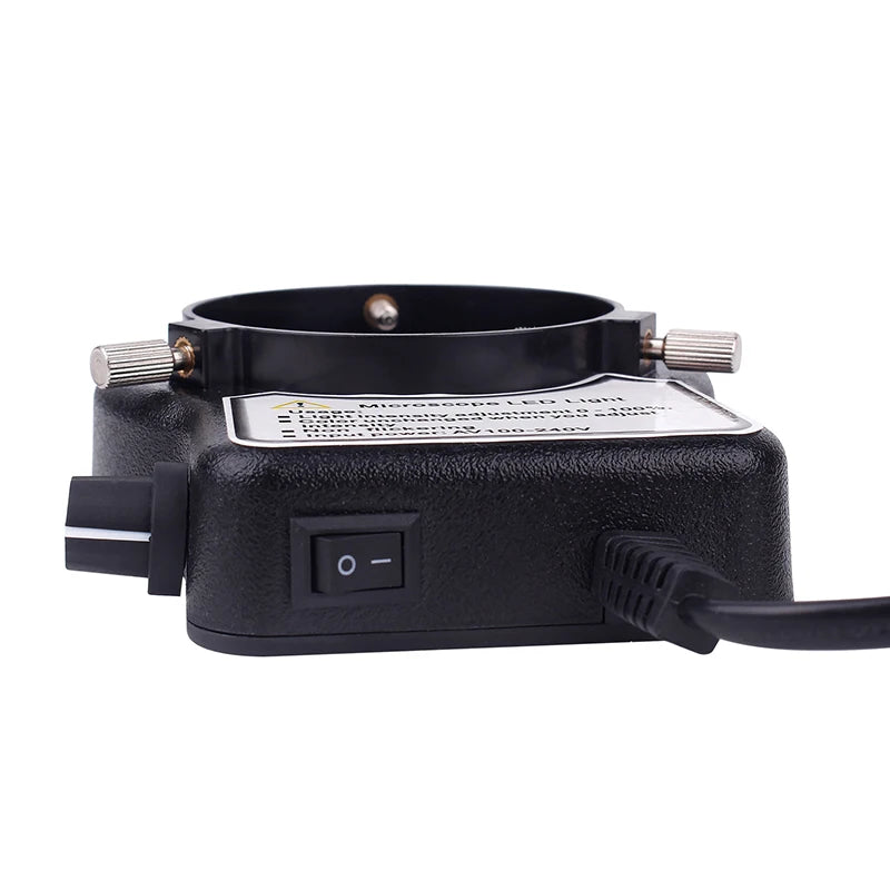 Industrial LED Ring Light Illuminator for Stereo Video Camera Microscopes"