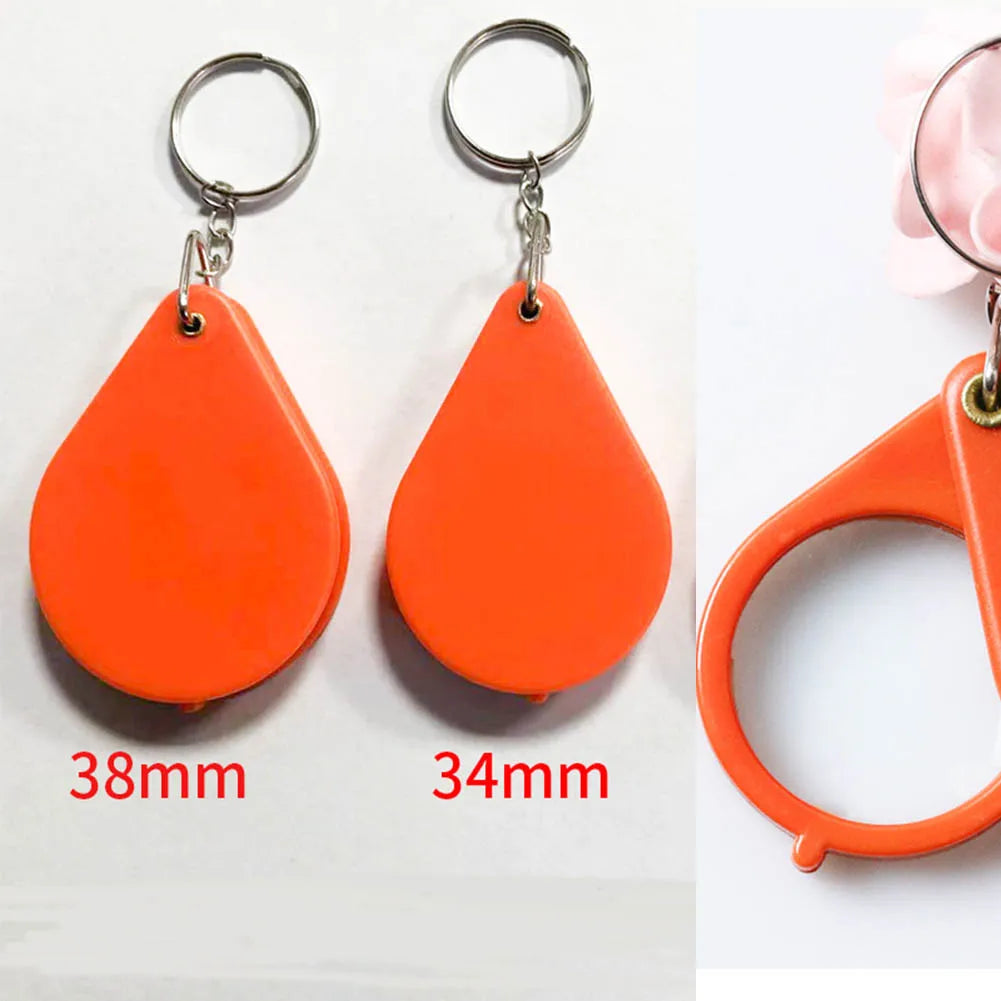 10X Folding Pocket Magnifier - Lightweight Keychain for Travel and Home"