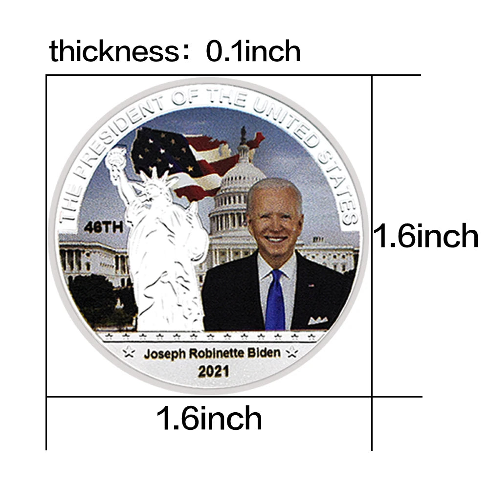 Embossed US Presidents Commemorative Coins - Patriotic Collectible Gift"