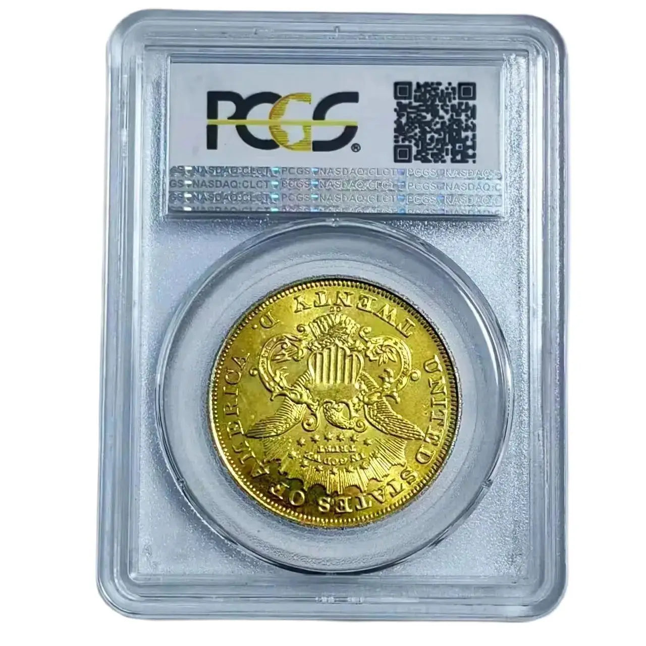 1870 CC $20 Coin - 24k Gold Plated Tungsten - PCGS NGC XF40 Sealed