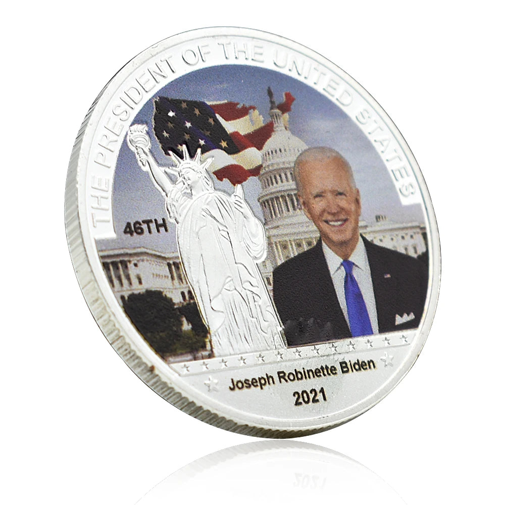Embossed US Presidents Commemorative Coins - Patriotic Collectible Gift"