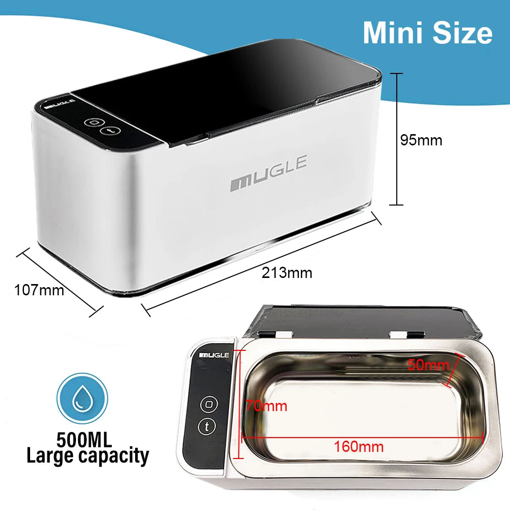 High-Frequency 35W Ultrasonic Cleaner for Jewelry & Glasses