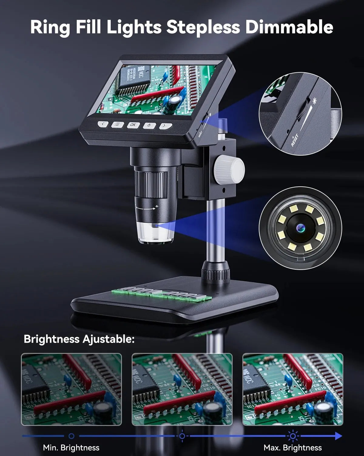 Ultimate 4.3 Inch 1000X Digital Microscope for Coins - Best Seller!"