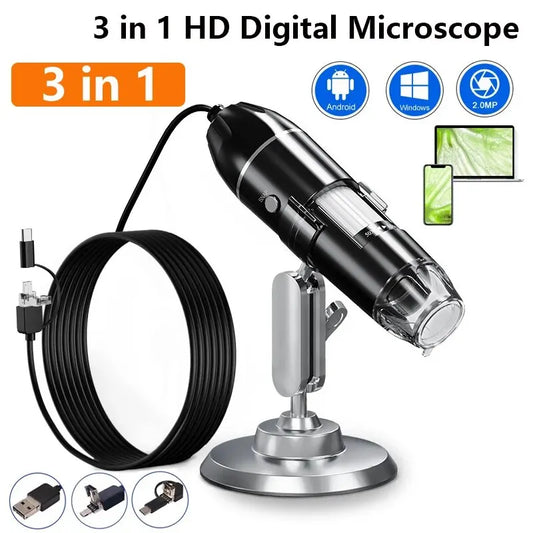 High-Definition 1600X Digital Microscope: Versatile Tool for Repairs"