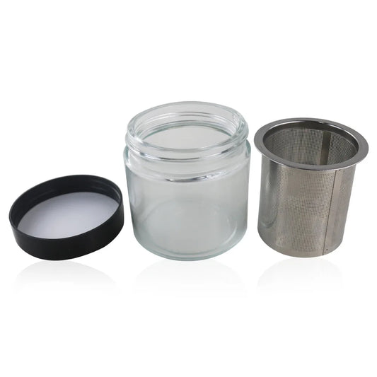 Jewelry Cleaning Jar with Sieve – Ideal for Watch Parts & Gems