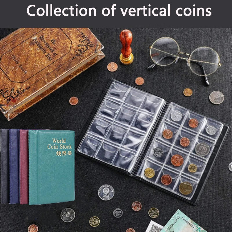 "High-Quality Coin Storage Album - 120/240 Pockets"