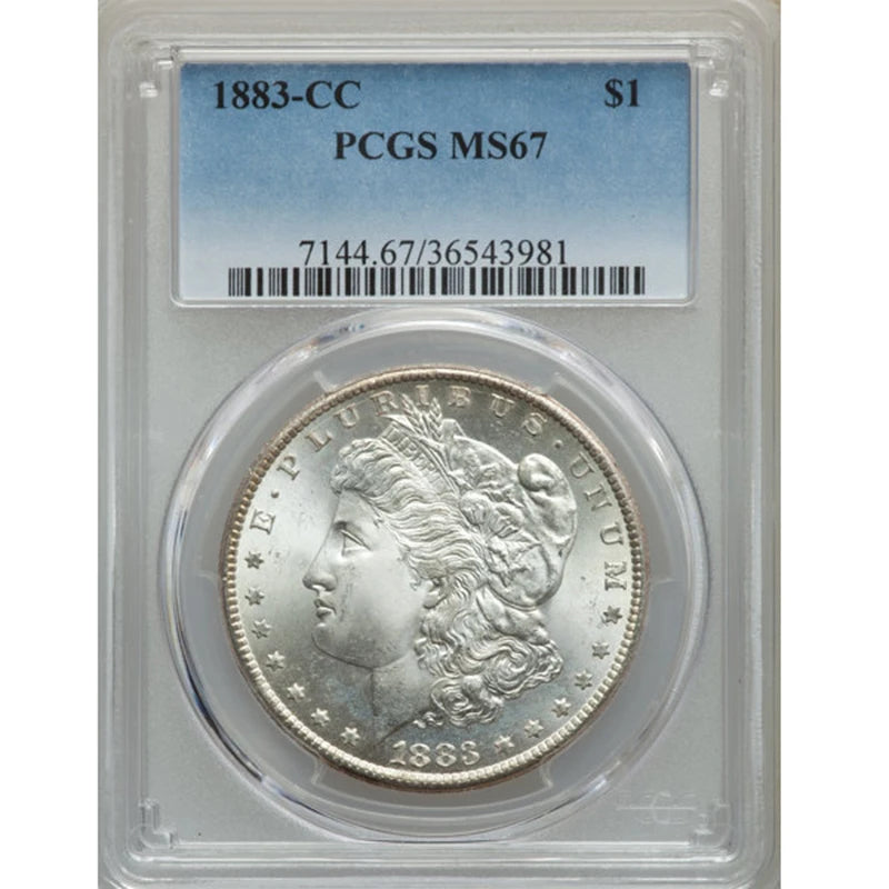 1883-CC Morgan Silver Dollar MS67 – PCGS/NGC Certified