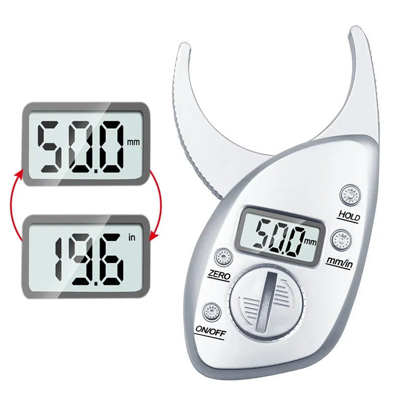 Top Electronic Skinfold Caliper: Digital Fat Measure for Fitness Enthusiasts"