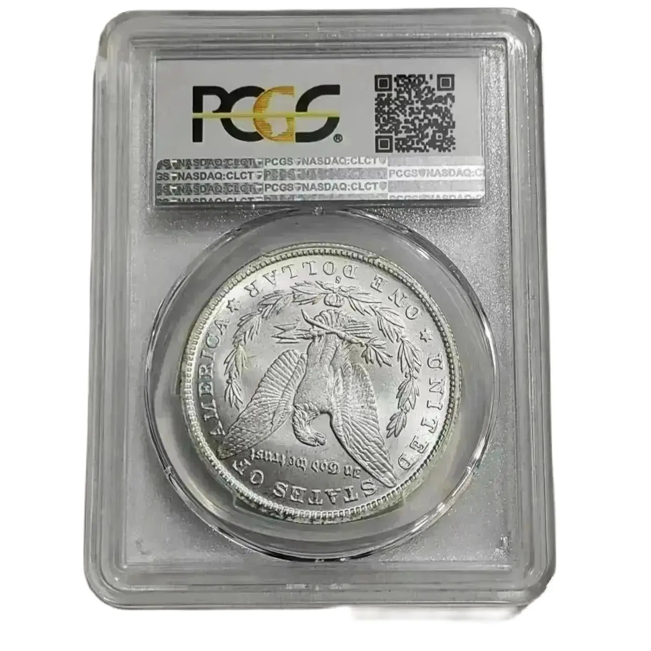 "Rare 1885-S Morgan Dollar: Sealed PCGS MS64+ - Pristine Collectible"
