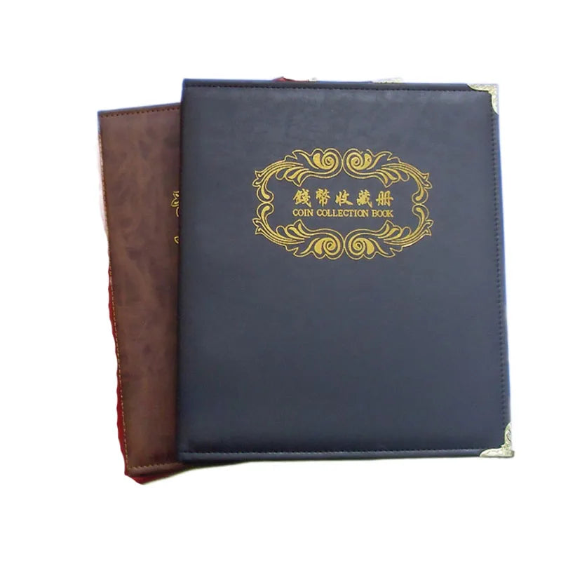 Best Seller: High-End PU Leather Coin Collection Book - Empty Shell for Customization"