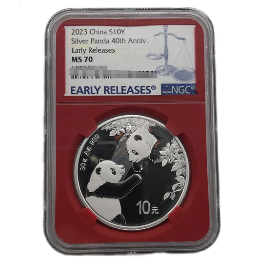 2023 China Panda Silver Coin - NGC MS70 Perfect Grade