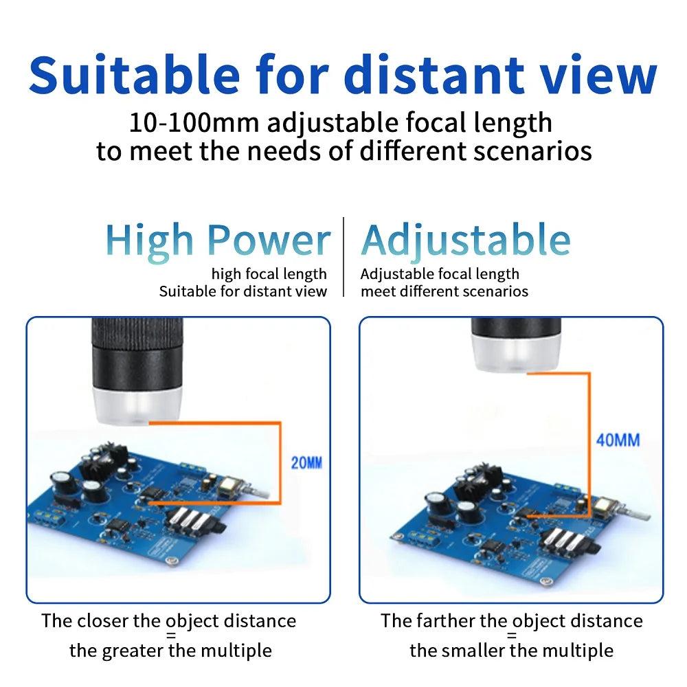 G1600 9-Inch LCD Digital Microscope - Ideal for Soldering, PCB, Jewelry