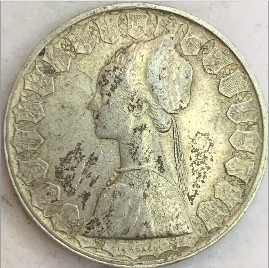 Collectible Italian 500 Lire - Rare Silver Coin from Repubblica Italiana