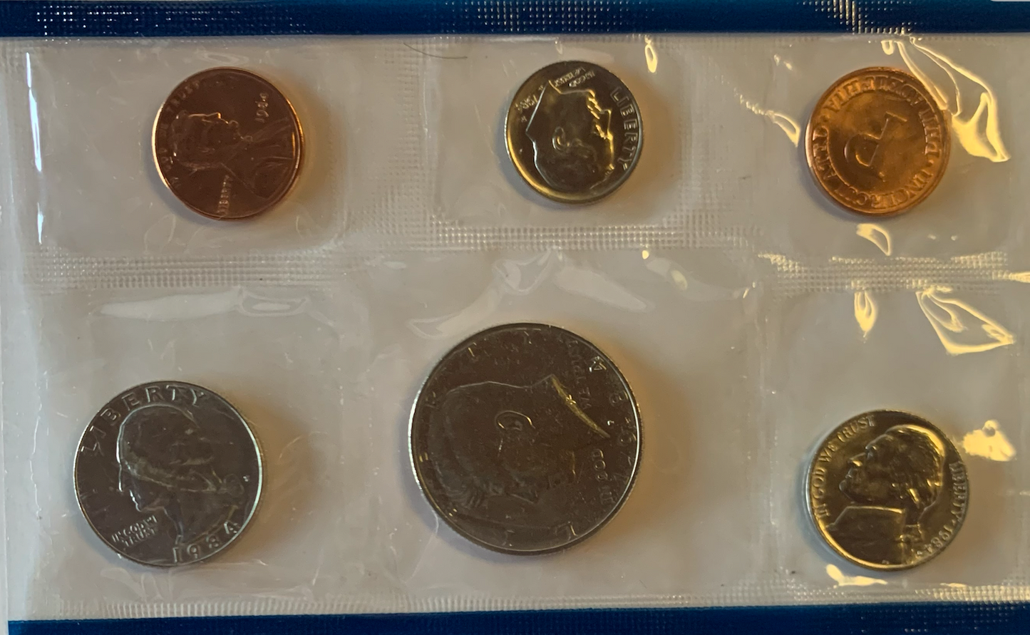 1984 United States Mint Uncirculated 12-Coin Set - Denver and Philadelphia Mints"**